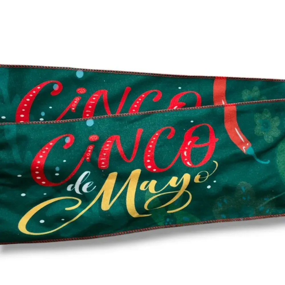 Cinco de Mayo Mexican Flag Festive Party Scarf 51